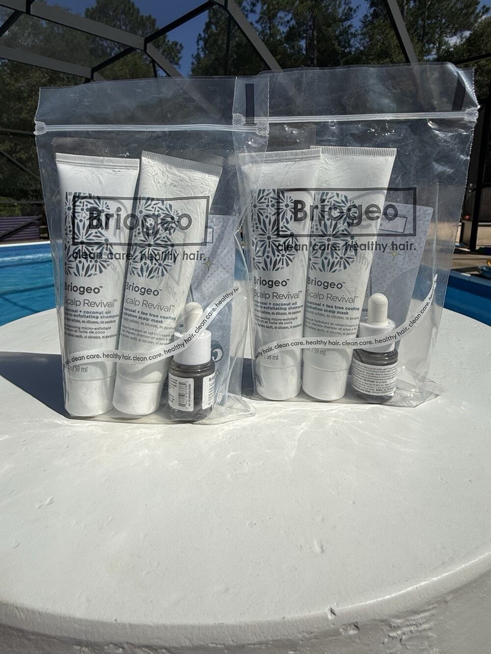 (2)Briogeo Scalp Revival SET OF 3 Shampoo, Mask, & Treatment - NEW In Sealed Bag